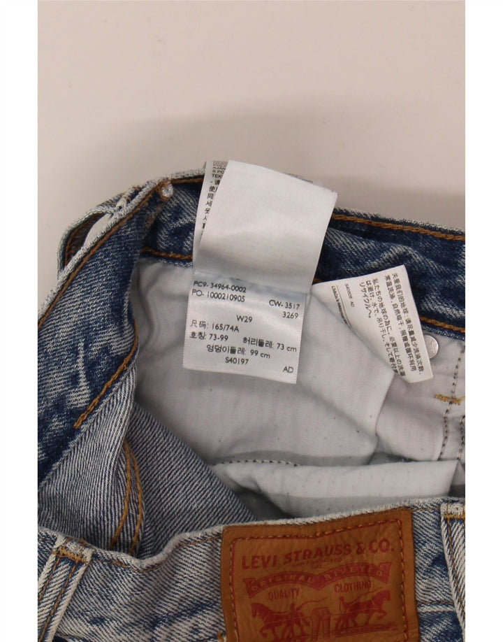 LEVI'S Womens Distressed Cropped Jeans W29 L25 Blue Cotton Vintage Levi's and Second-Hand Levi's from Messina Hembry 