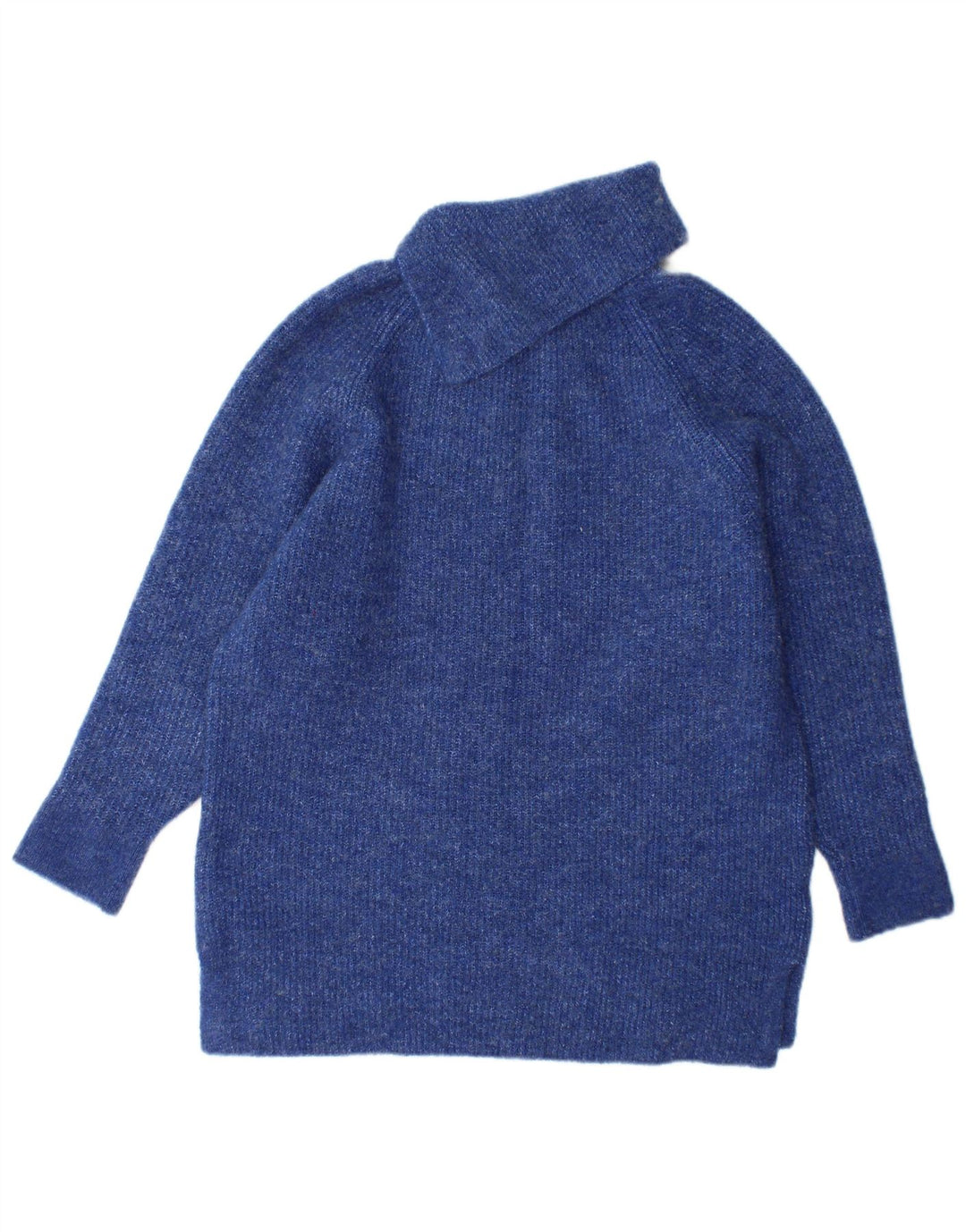 Monsoon Dame Roll Neck Jumper Sweater UK 10 Small Blue Acryl