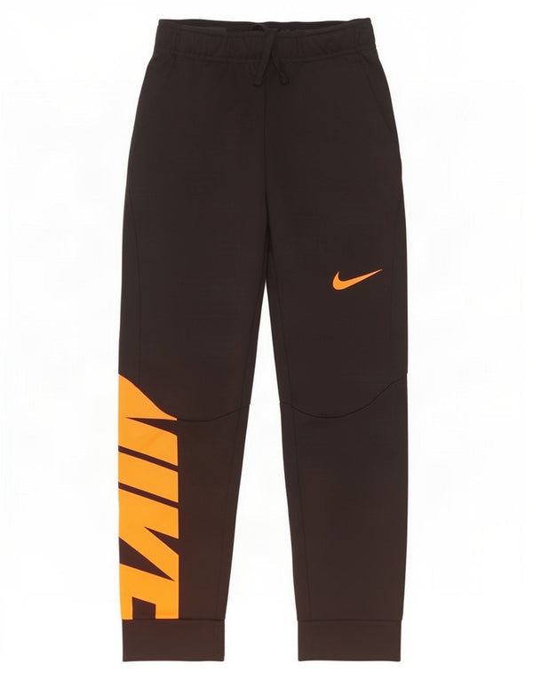 Nike Boys Dri Fit Tracksuit Trousers Joggers 12-13 Years Large Black