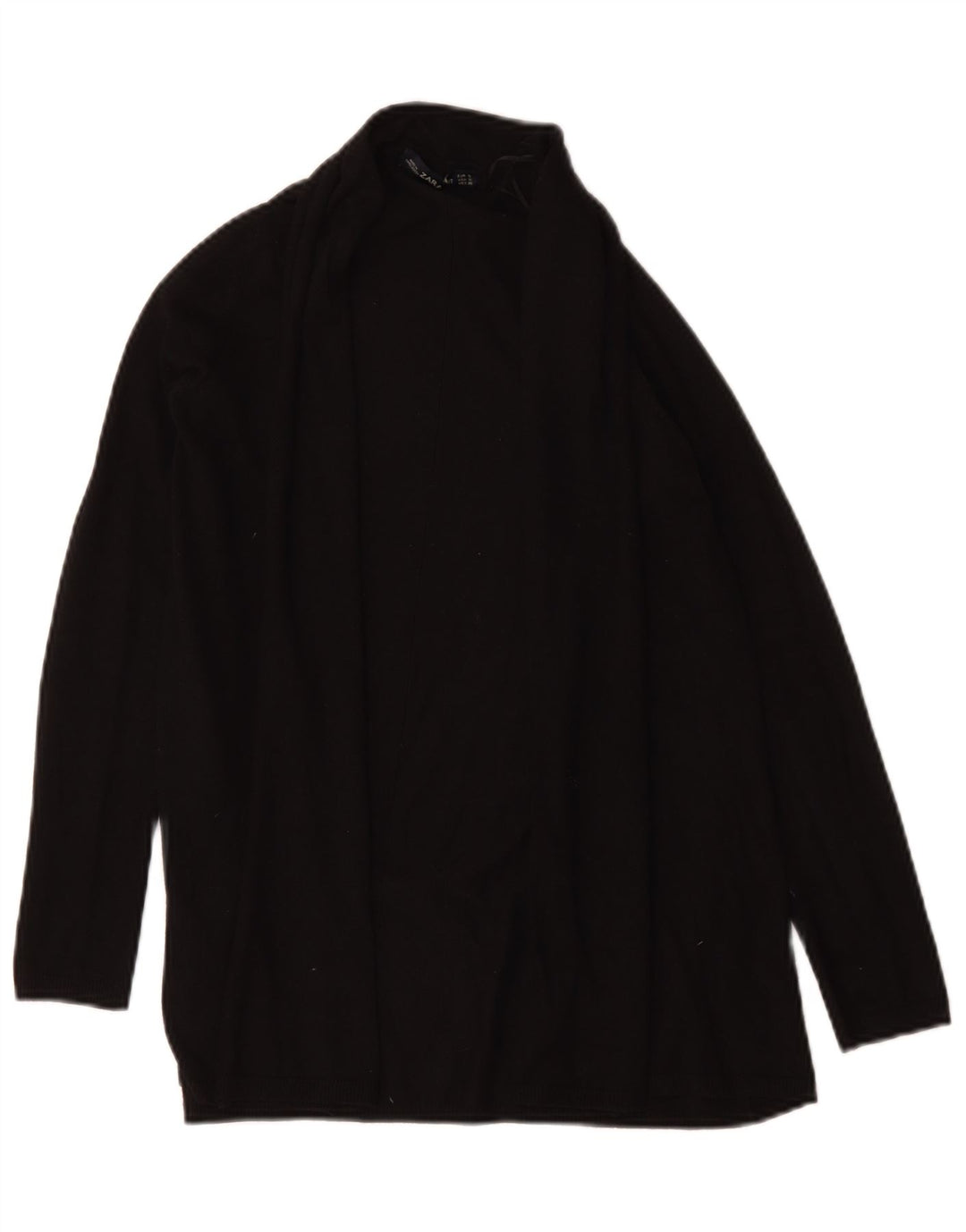 Zara Dame Cardigan Sweater UK 10 Small Black Viscose