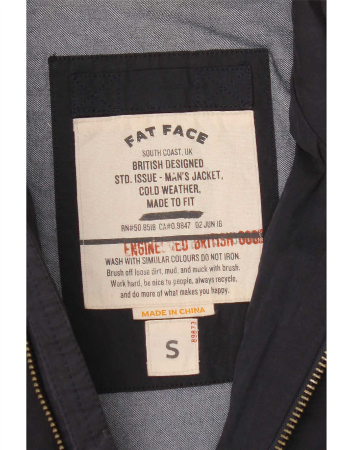 Fat Face Herre Utility Jacket UK 36 Small Navy Blue Cotton