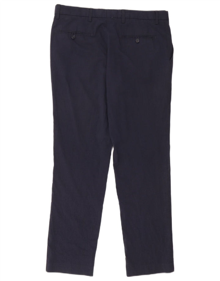 Marks & Spencer Herre Slim Fit Chinobukser W34 L31 Marineblå polyester