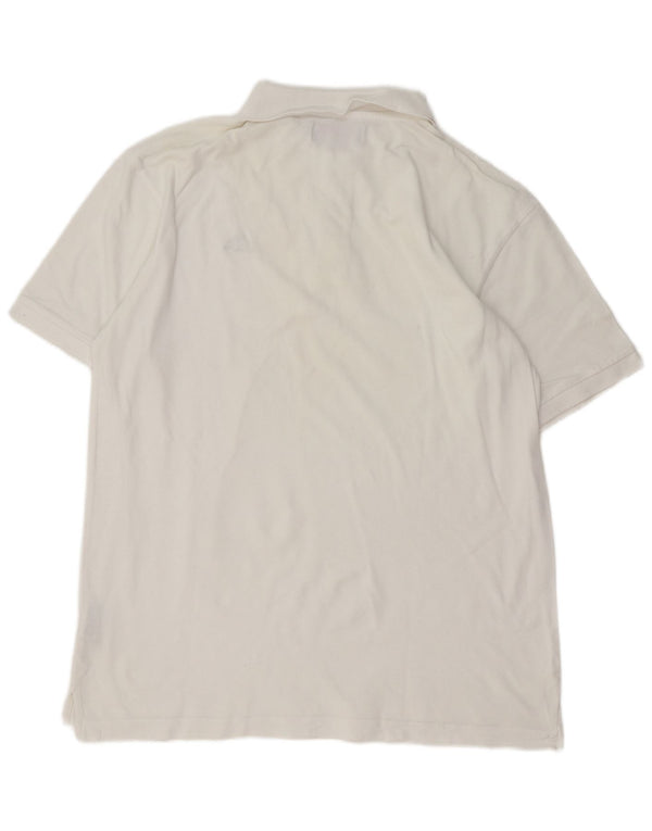Kappa herre poloshirt XL hvid bomuld