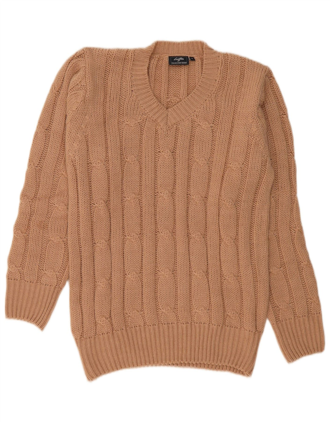 Lotto Dame V-hals sweater UK 12 Medium Brun Akryl