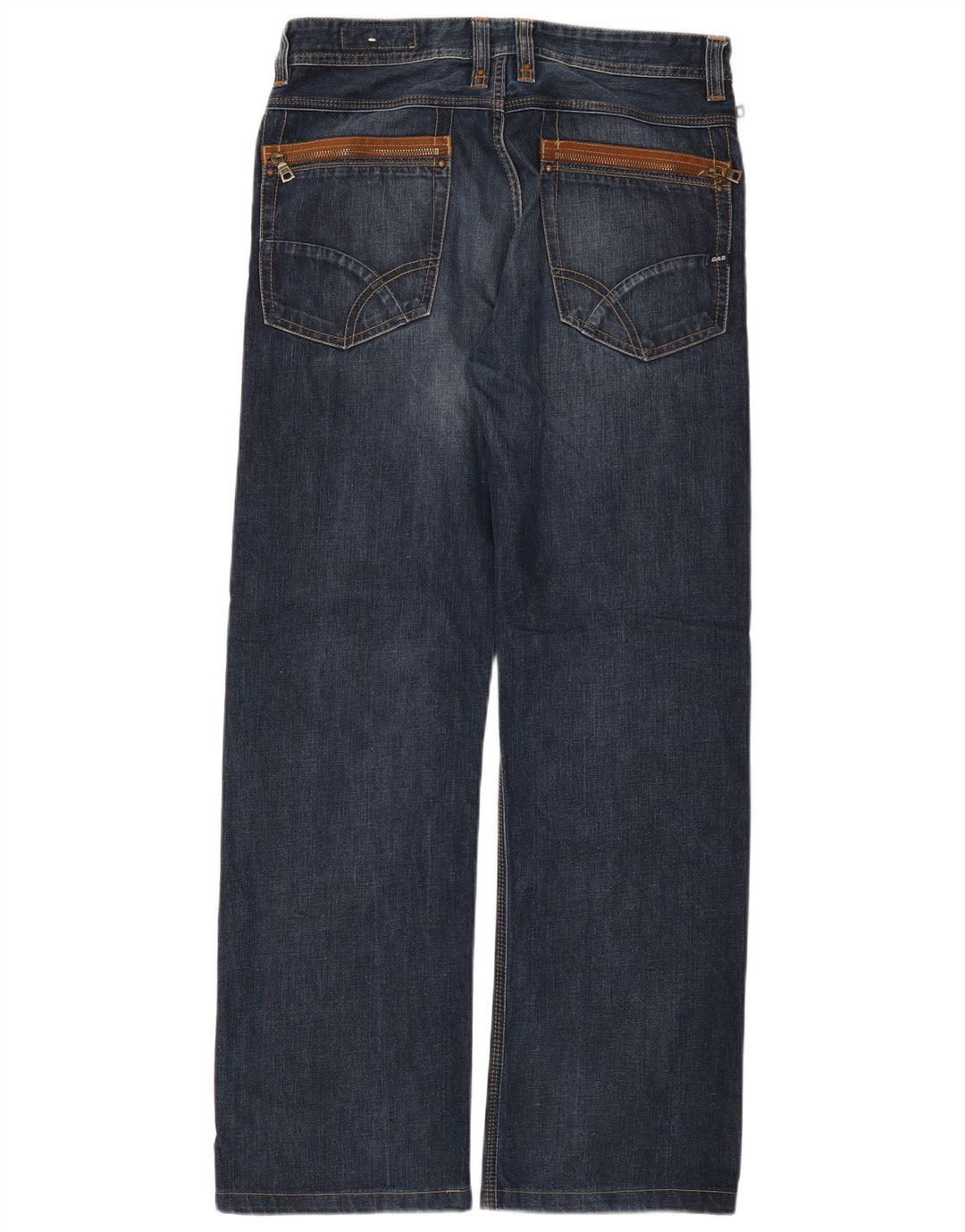 Gas Straight Jeans til mænd W32 L31 Blå Bomuld