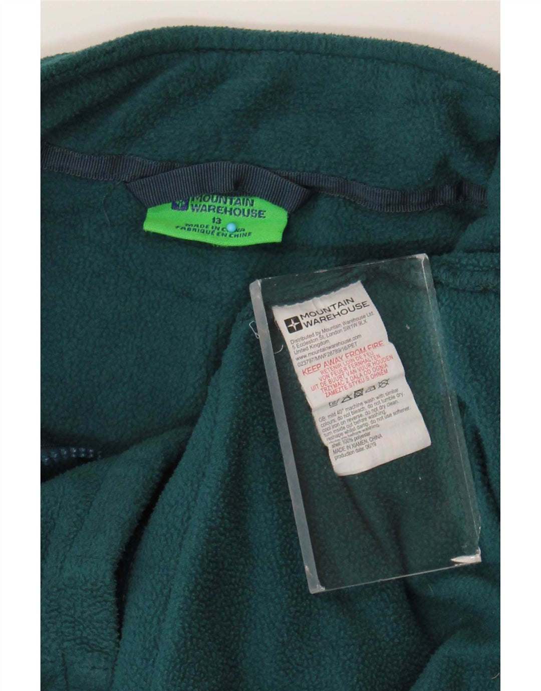 Mountain Warehouse Boys Fleecejakke 12-13 År Grøn Polyester