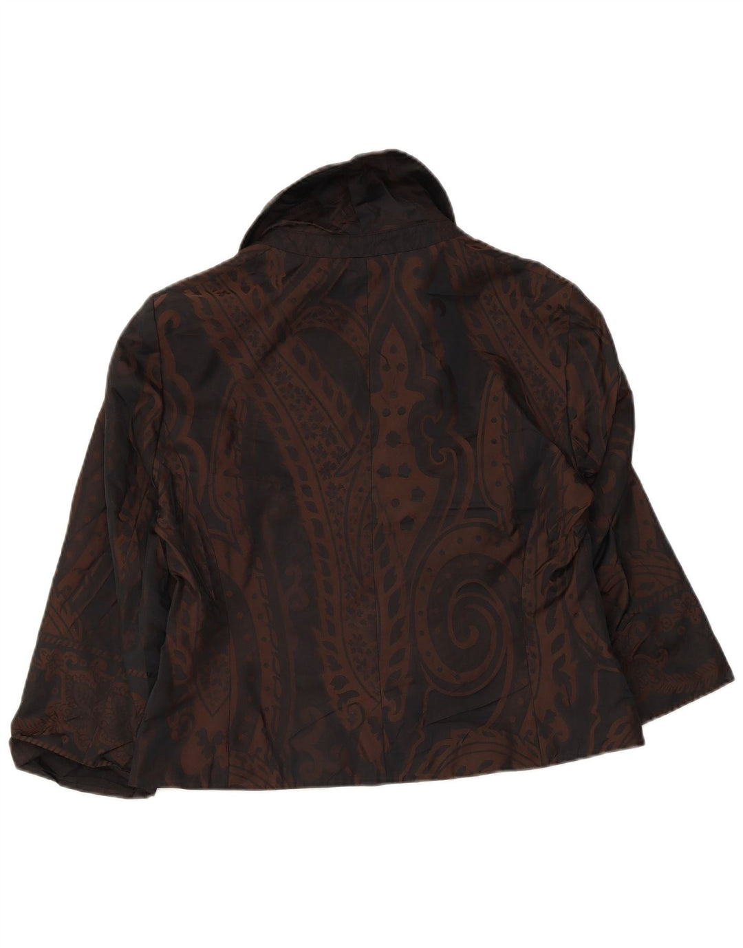 Phase Eight Dame 3/4-ærmet blazerjakke UK 14 Medium Brown Paisley