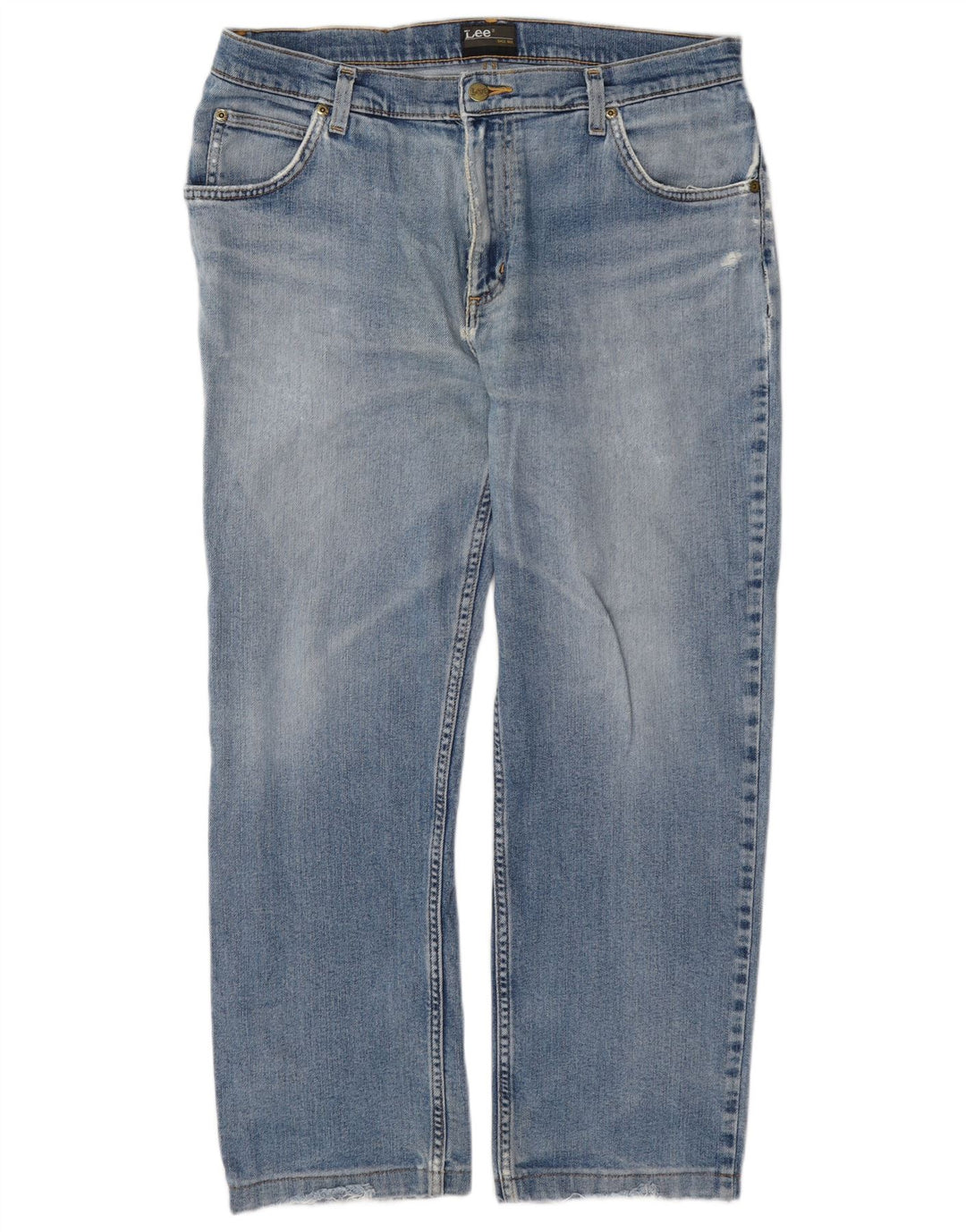 Lee Herre Brooklyn Straight Jeans W36 L27 Blå Bomuld