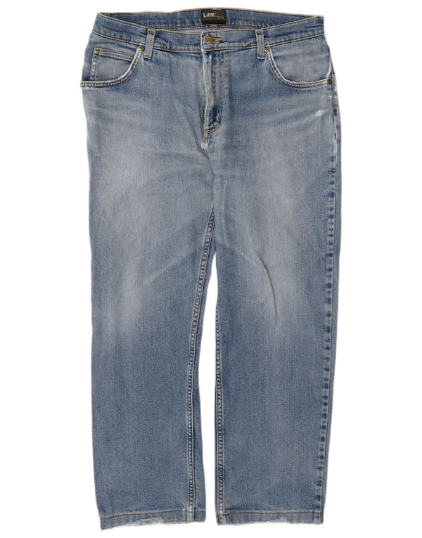 Lee Herre Brooklyn Straight Jeans W36 L27 Blå Bomuld