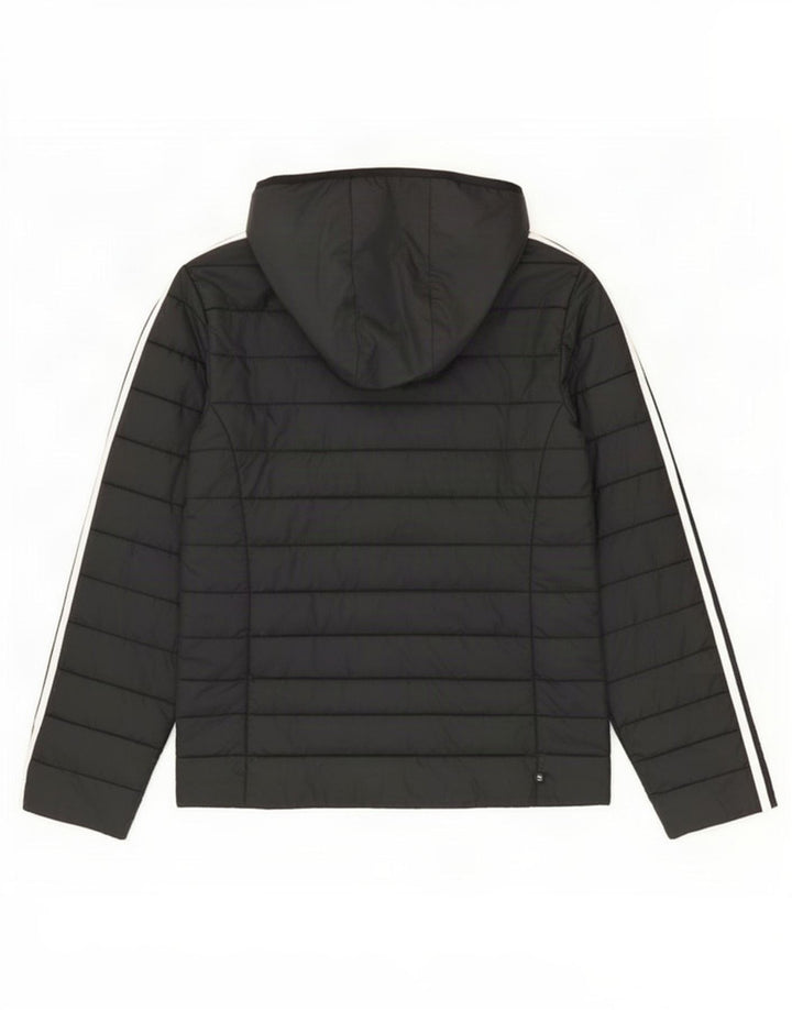 Adidas Polstret hættejakke til kvinder UK 14 Medium Sort Polyester