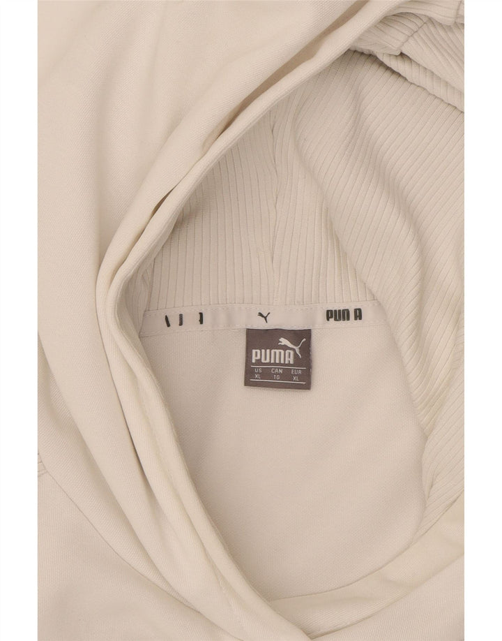 PUMA Womens Hoodie Jumper UK 18 XL White Vintage Puma and Second-Hand Puma from Messina Hembry 