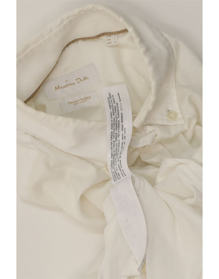 Massimo Dutti Herreskjorte Stor Hvid Bomuld