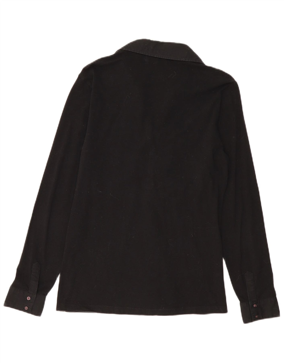 MARINA MILITARE Langærmet polotrøje til kvinder UK 18 XL Sort bomuld