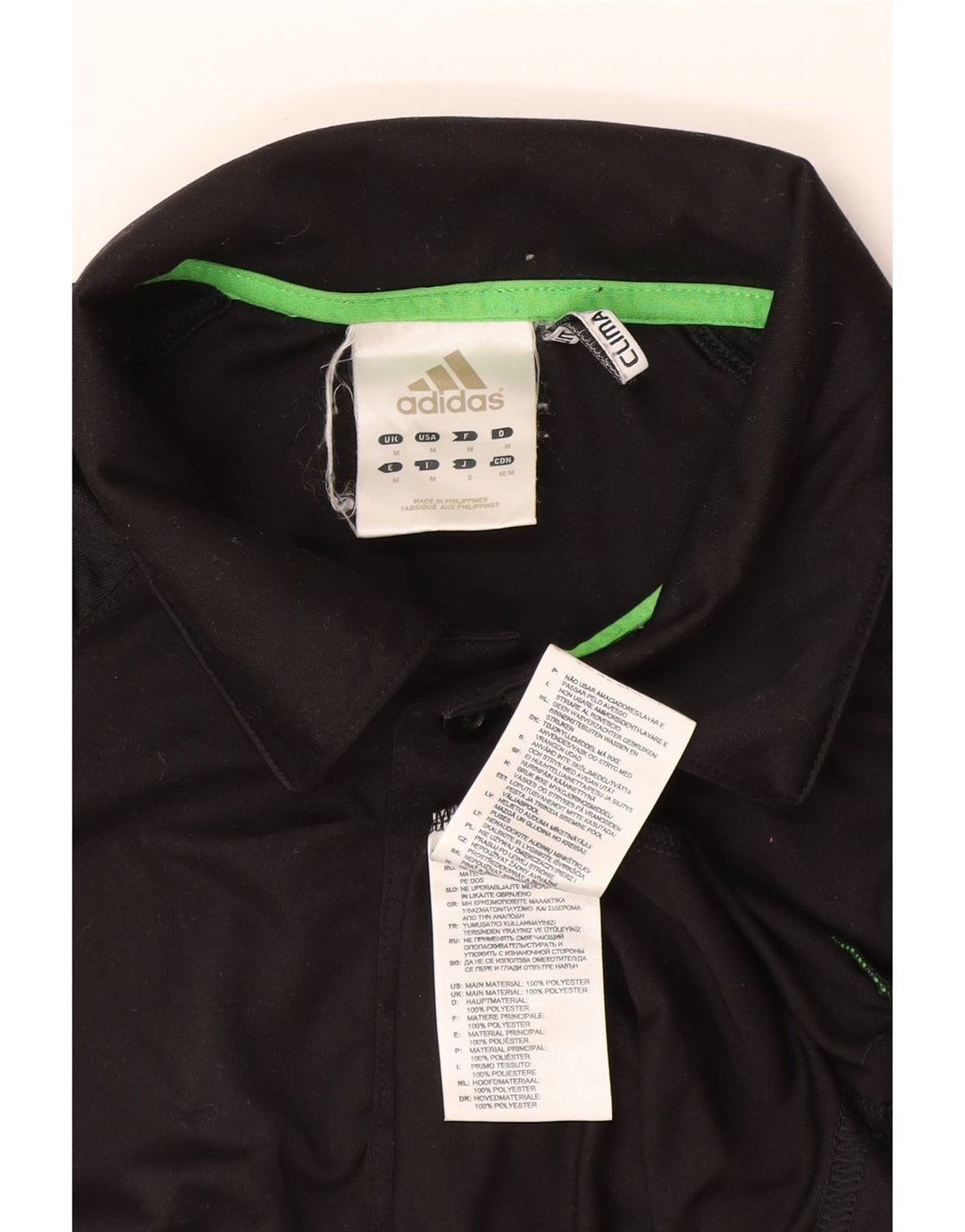 Adidas Herre Climalite Polo Shirt Medium Sort Polyester