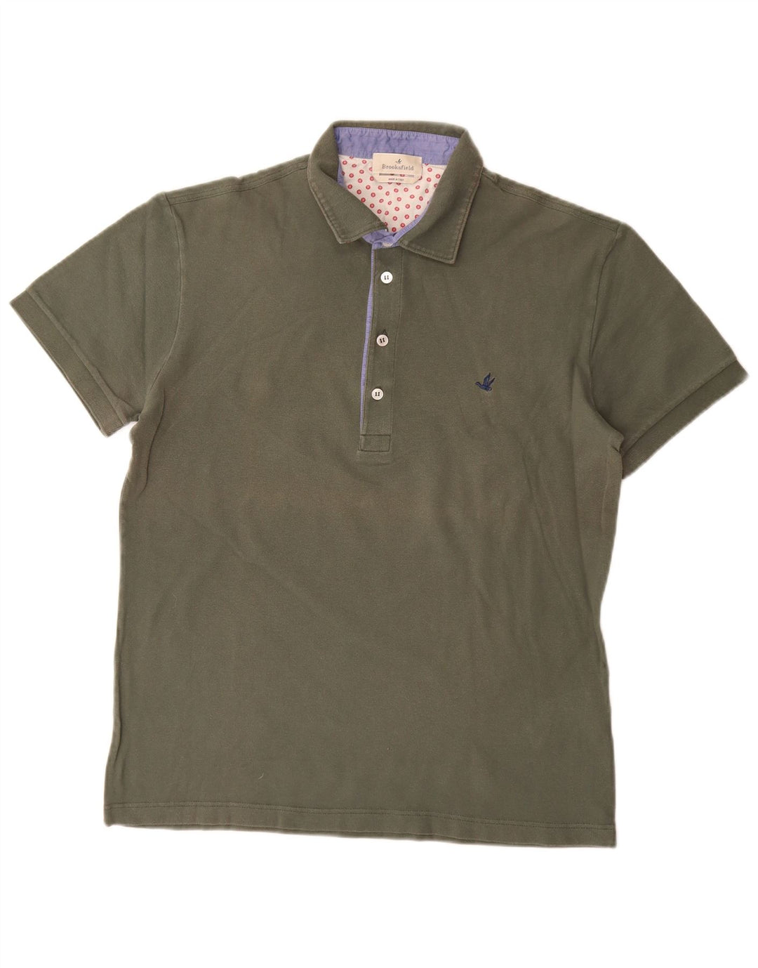 Brooksfield Polo Shirt til mænd IT 52 Stor Khaki Bomuld