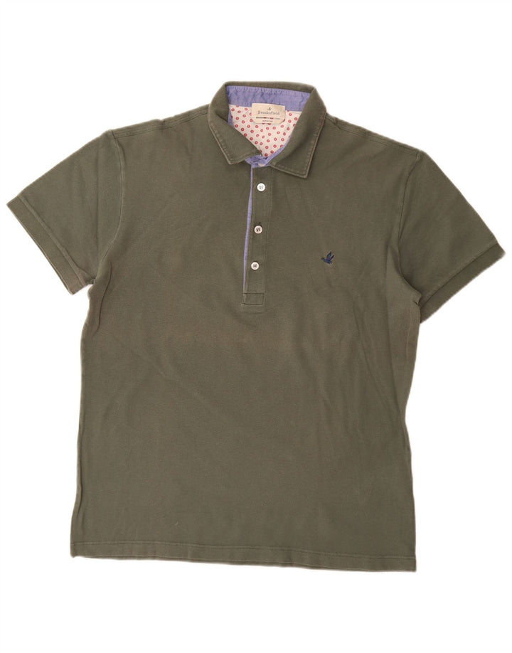 Brooksfield Polo Shirt til mænd IT 52 Stor Khaki Bomuld
