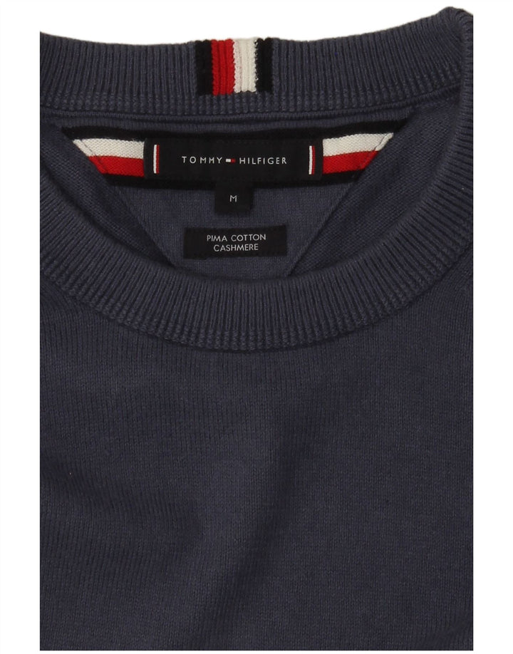 Tommy Hilfiger Herre Crew Neck sweater mellemblå bomuld
