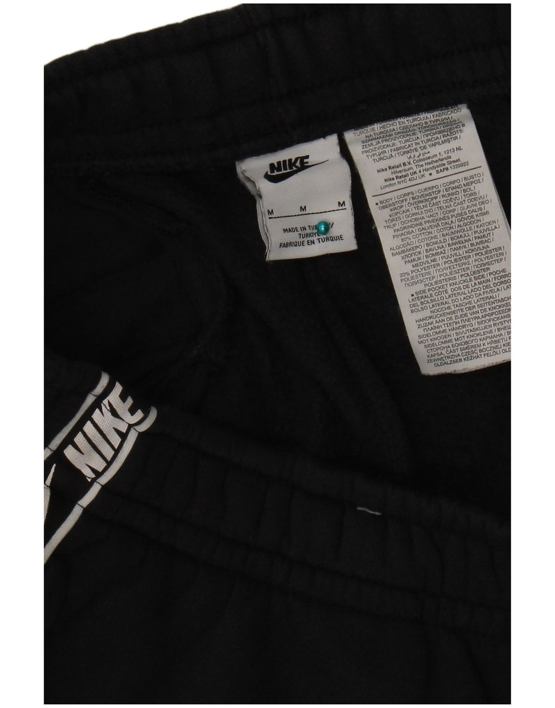 Nike Herre grafisk træningsdragt Bukser Joggers Medium Sort Bomuld