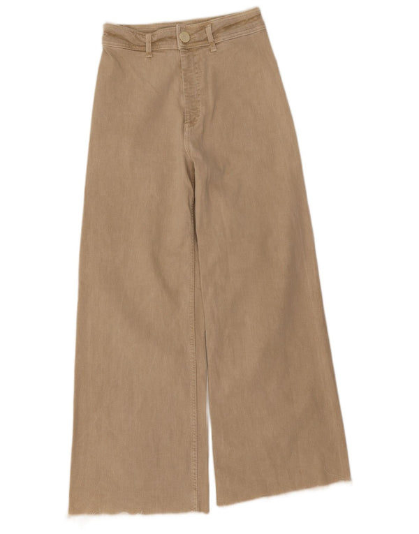 Zara Womens The Marine Straight Jeans EU 36 XS W26 L28 Beige