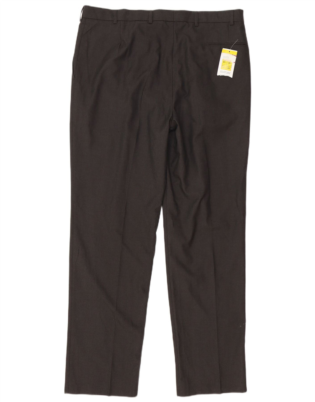 Marks & Spencer Straight Suit Bukser til mænd W38 L33 Brun polyester