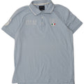 HENRI LLOYD Mens Regular Graphic Polo Shirt Medium Blue Cotton