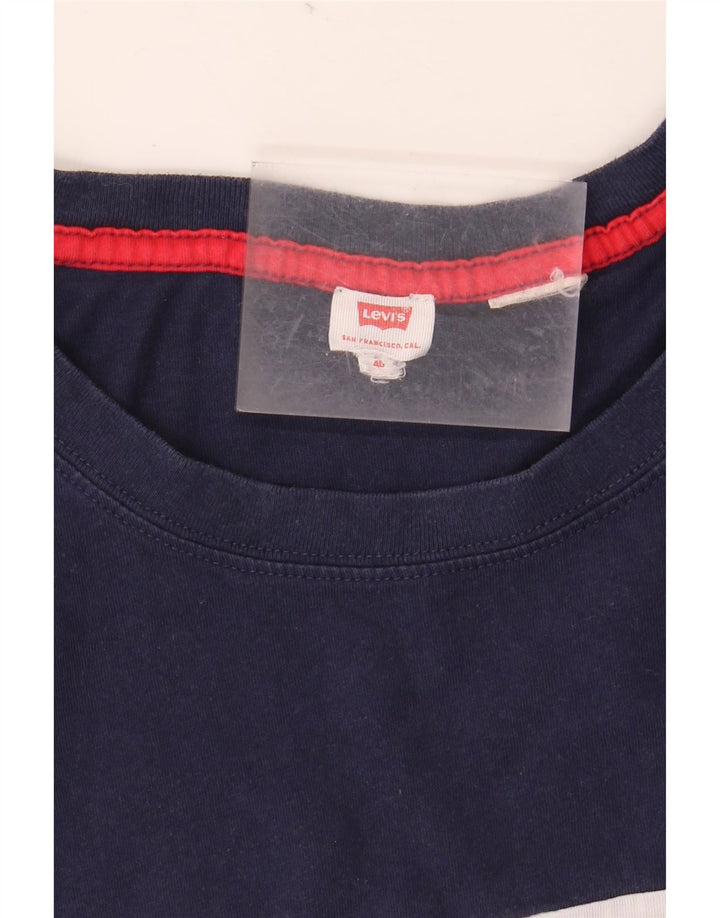 LEVI'S Dame Crop Grafisk T-Shirt Top EU 40 Medium Flerfarvet