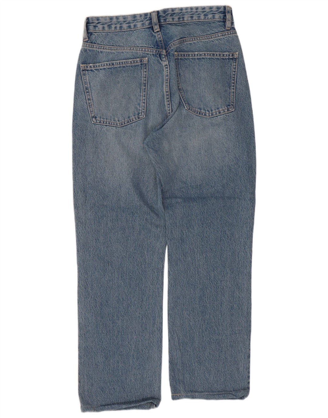Zara Womens Crop Straight Jeans EU 38 Small W28 L25 Blue