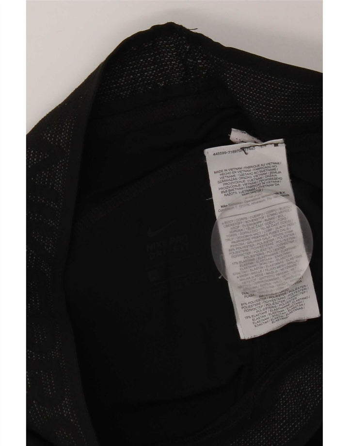 Nike Womens Crop Leggings UK 12 Medium Black Polyester