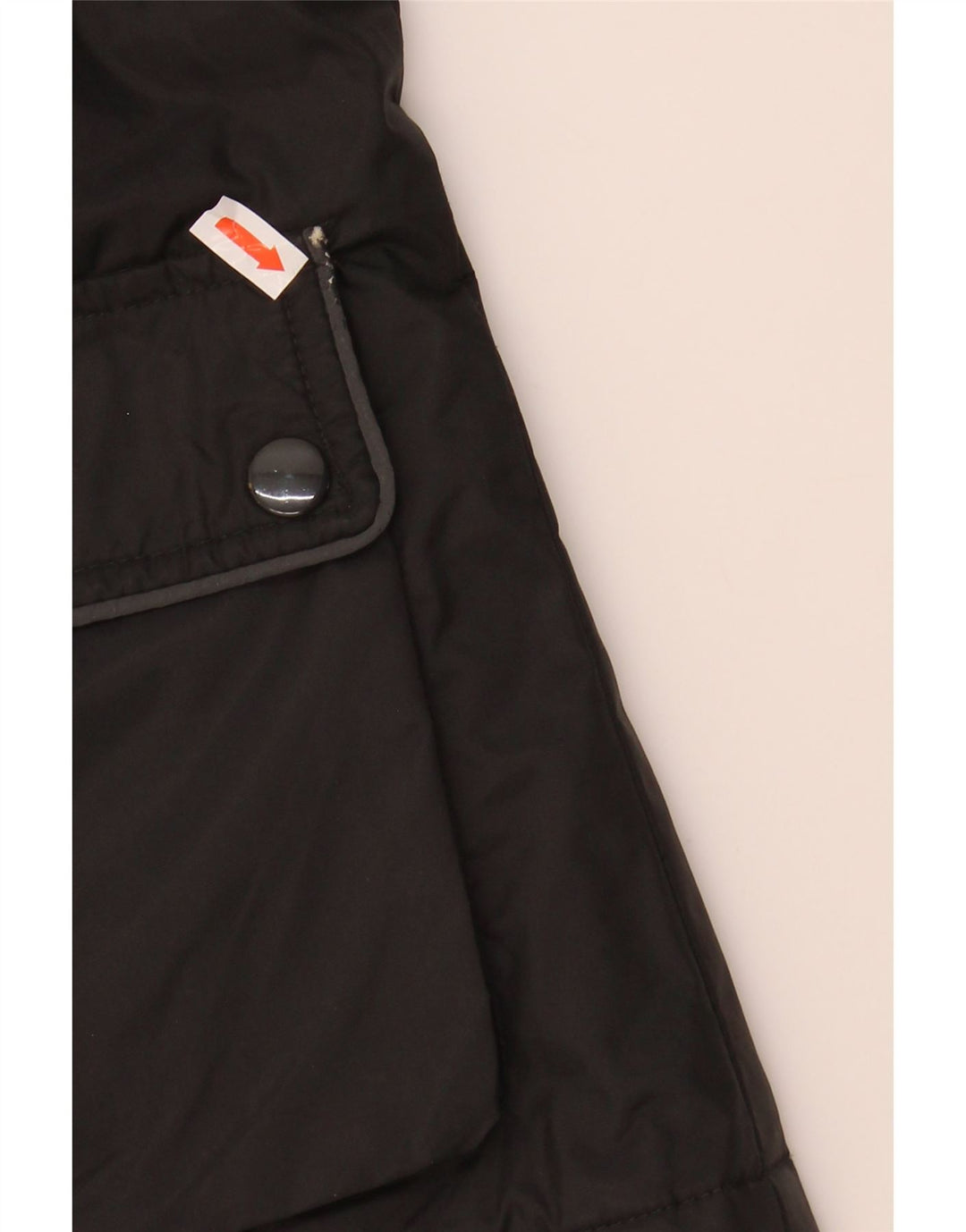 VINTAGE Womens Utility Jacket UK 14 Medium Black Nylon