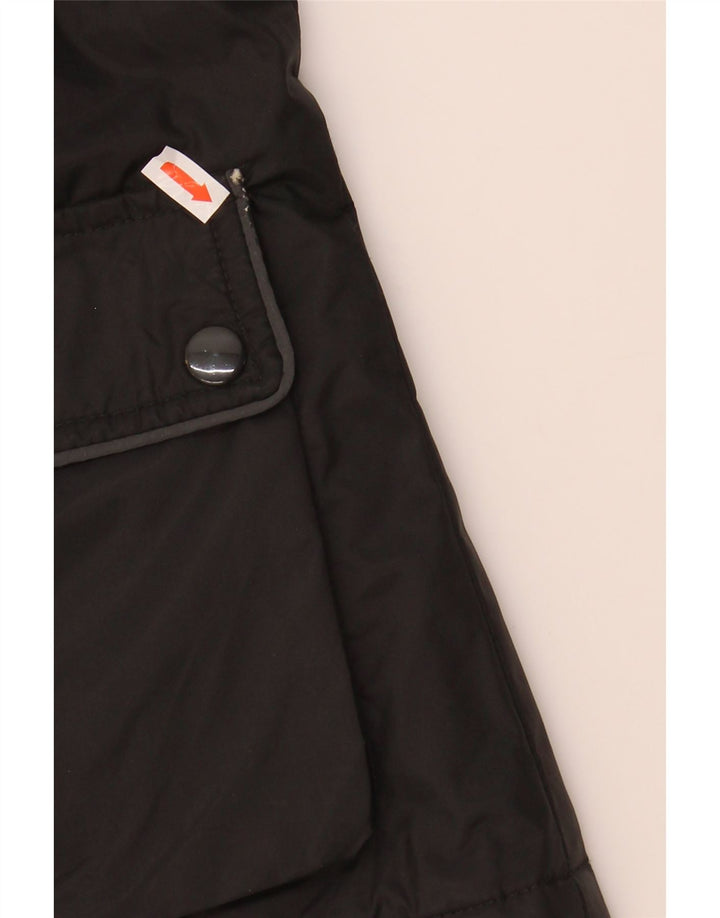 VINTAGE Womens Utility Jacket UK 14 Medium Black Nylon