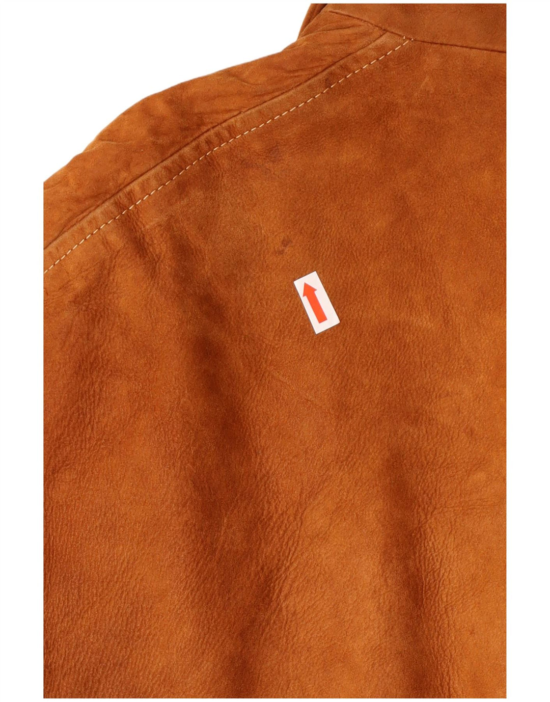 ESSEBI Herre Ruskind Bomber Jacket UK 40 Stor Brun Læder