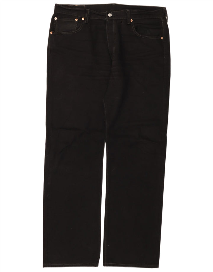 Levi's Herre 501 lige jeans W36 L32 sort bomuld