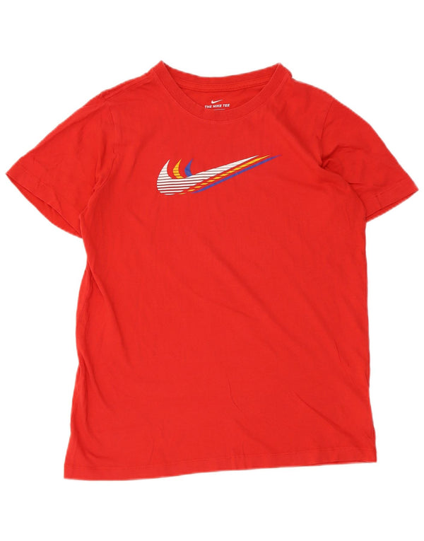 Nike piger grafisk t-shirt top 13-14 år XL rød bomuld