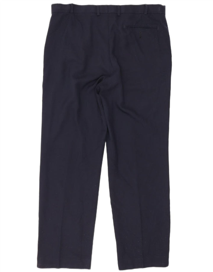 Marks & Spencer Herre Regular Fit Suit Bukser W36 L31 Marineblå Uld
