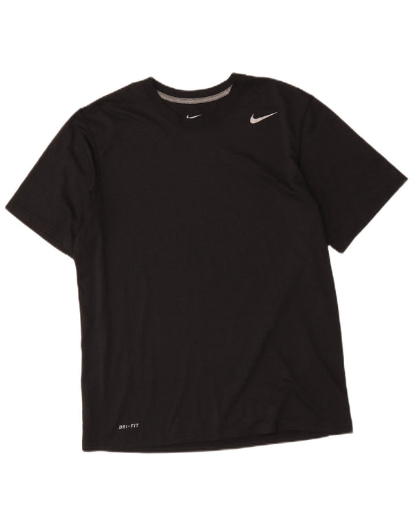 Nike Herre Dri Fit T-Shirt Top Medium Sort Polyester