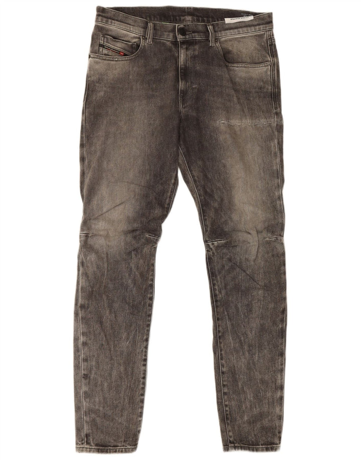 Diesel Herre D-Strukt Slim Jeans W32 L32 Grå Bomuld