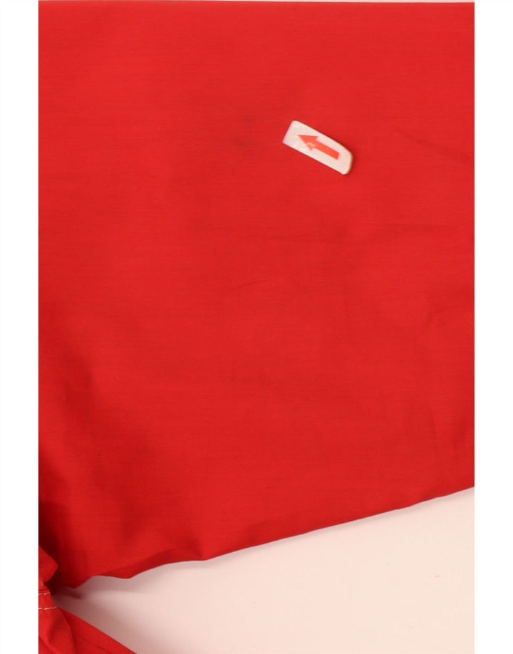 Vintage Kvinder Utility Jacket UK 16 Large Red Colourblock Polyester