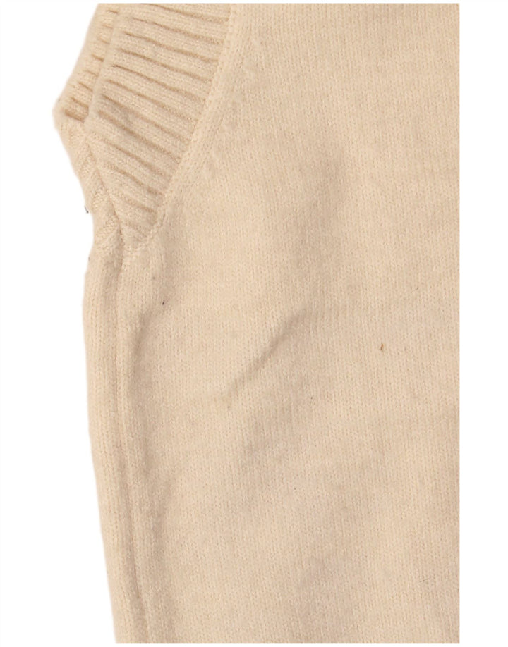Zara Dame Crop Vest Tank Top UK 10 Small Beige
