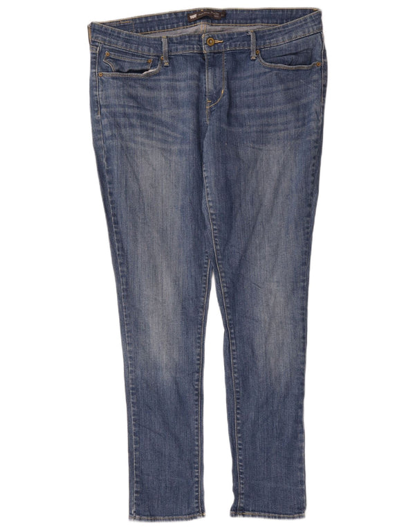 Levi's Dame Demi Curve Modern Rise Skinny Jeans US 16 2XL W36 L30 Blå