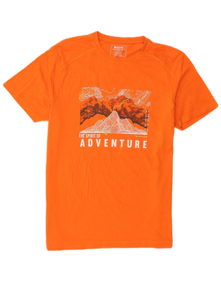 Mountain Warehouse Herre Kortærmet Grafisk T-Shirt Top Stor Orange