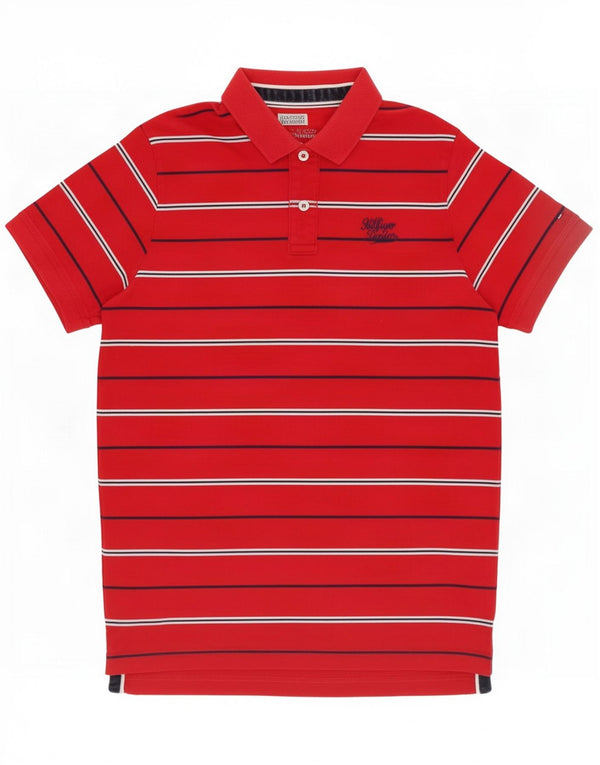 Tommy Hilfiger Herre poloshirt Medium rødstribet