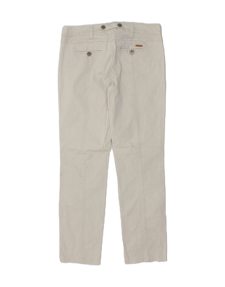 MASSIMO DUTTI Womens Straight Casual Trousers W30 L30 Grey Vintage Massimo Dutti and Second-Hand Massimo Dutti from Messina Hembry 