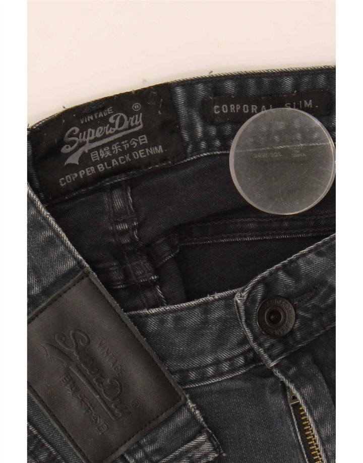 Superdry Herre Corporal Slim Jeans W34 L32 Marineblå Bomuld
