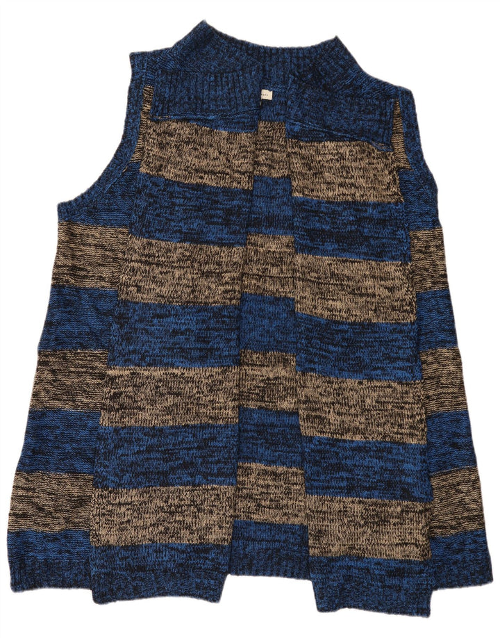 Marks & Spencer ærmeløs cardigantrøje til kvinder UK 14 Medium Blue