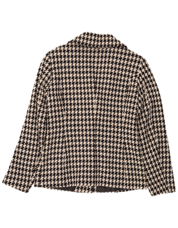 Conwell Dame 3 Button Blazer Jacket UK 8 Small Black Houndstooth
