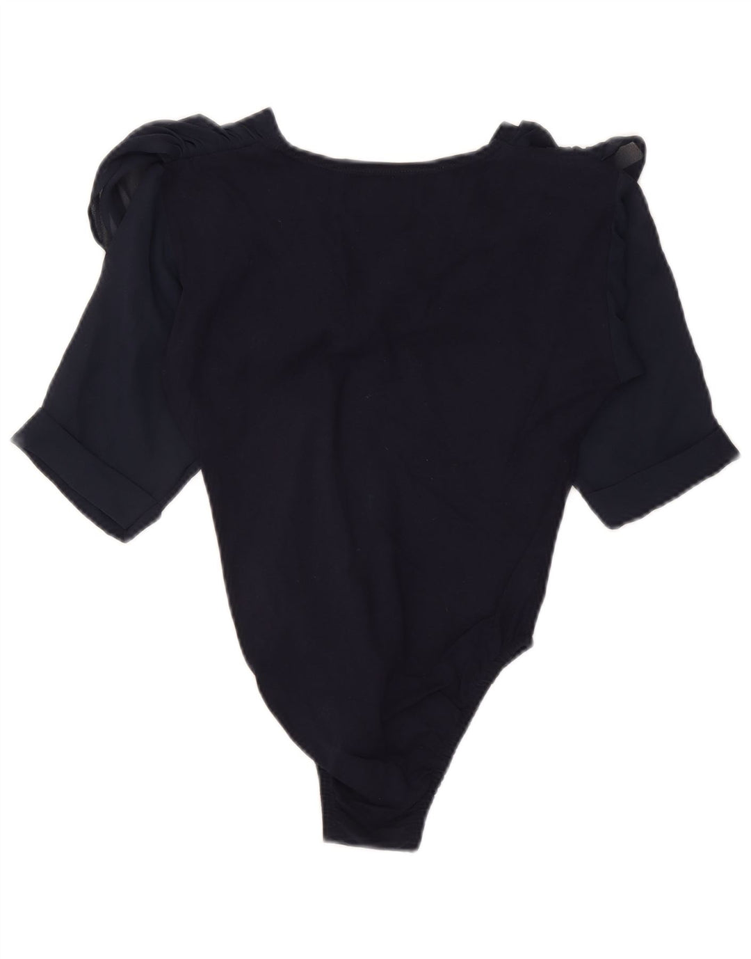 Vintage Dame Bodysuit UK 8 Small Navy Blue Floral