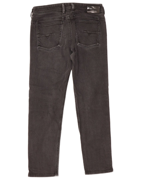 Diesel Womens Straight Jeans W29 L26 Grey Cotton