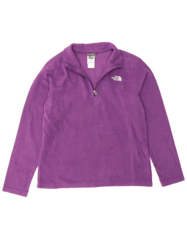 The North Face Girls Fleecetrøje med lynlås 14-15 år XL Lilla Polyester