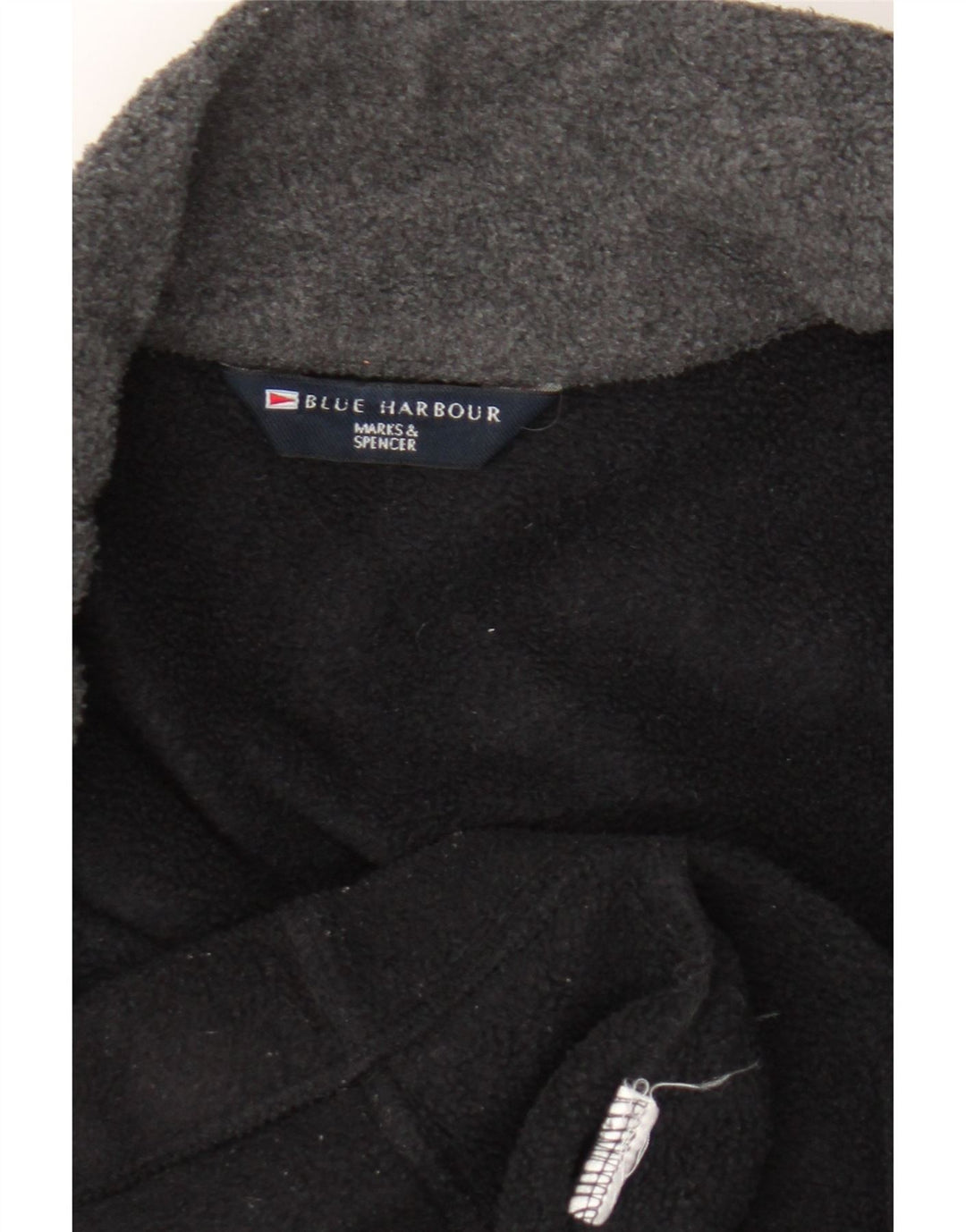 Marks & Spencer Herre Blue Harbor Fleecejakke UK 42 XL Sort