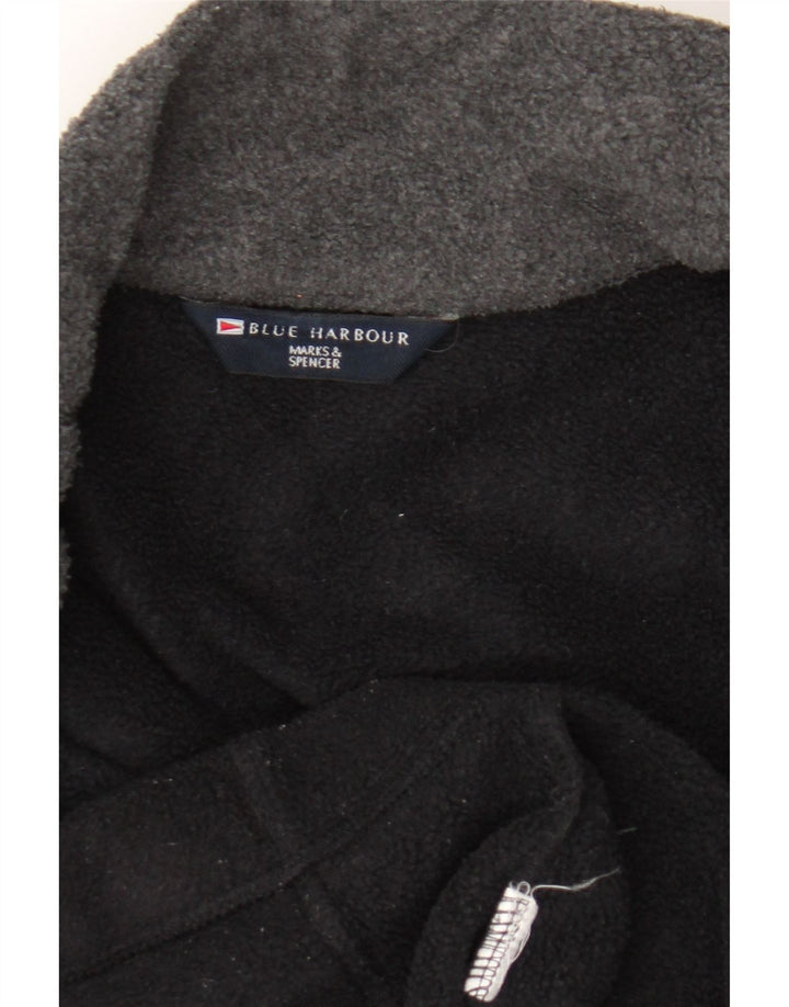 Marks & Spencer Herre Blue Harbor Fleecejakke UK 42 XL Sort